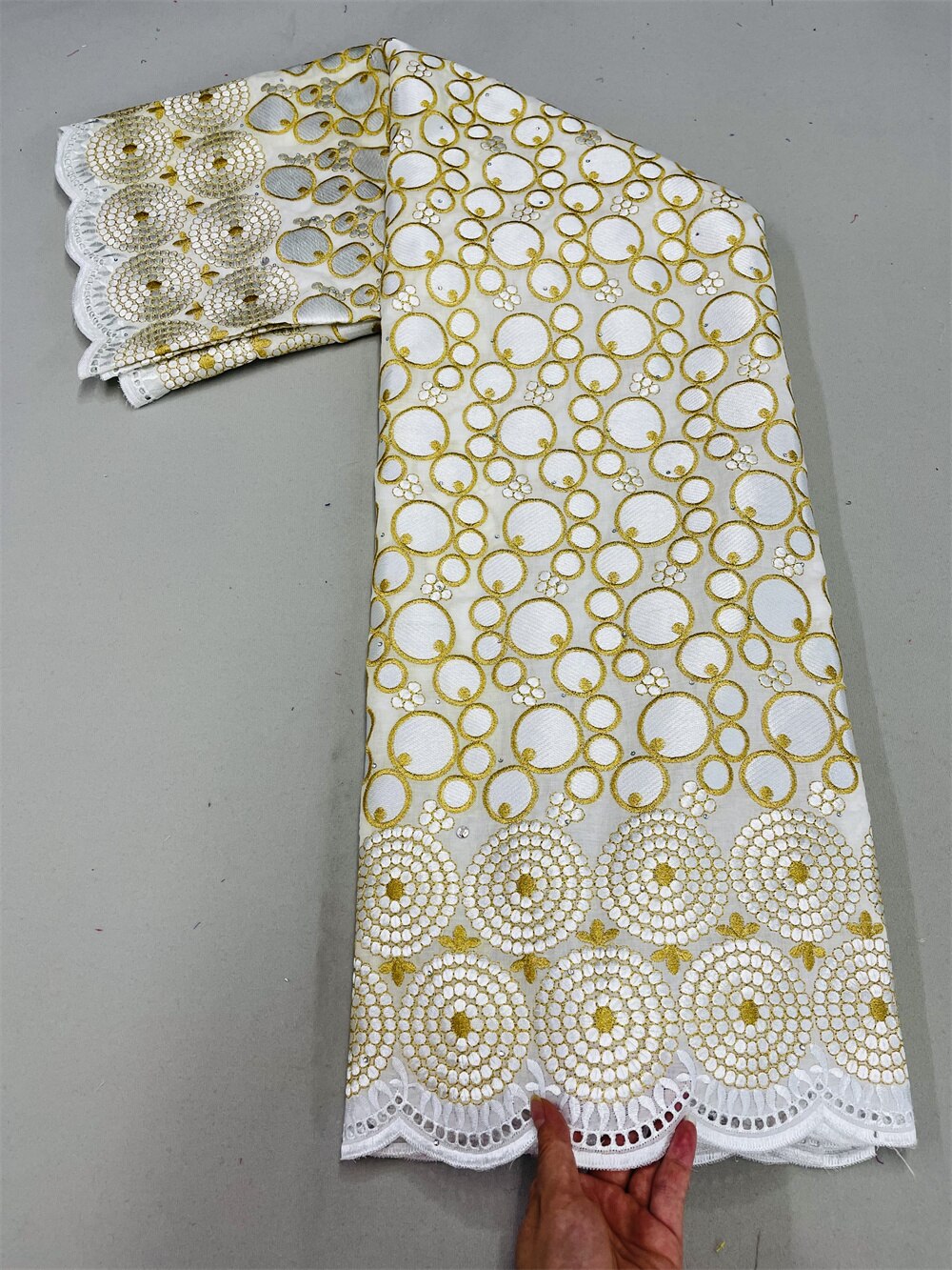 Lace Fabric With Stones
