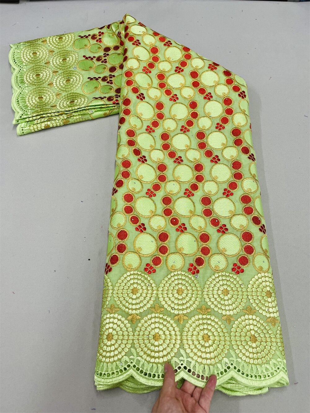 Lace Fabric With Stones