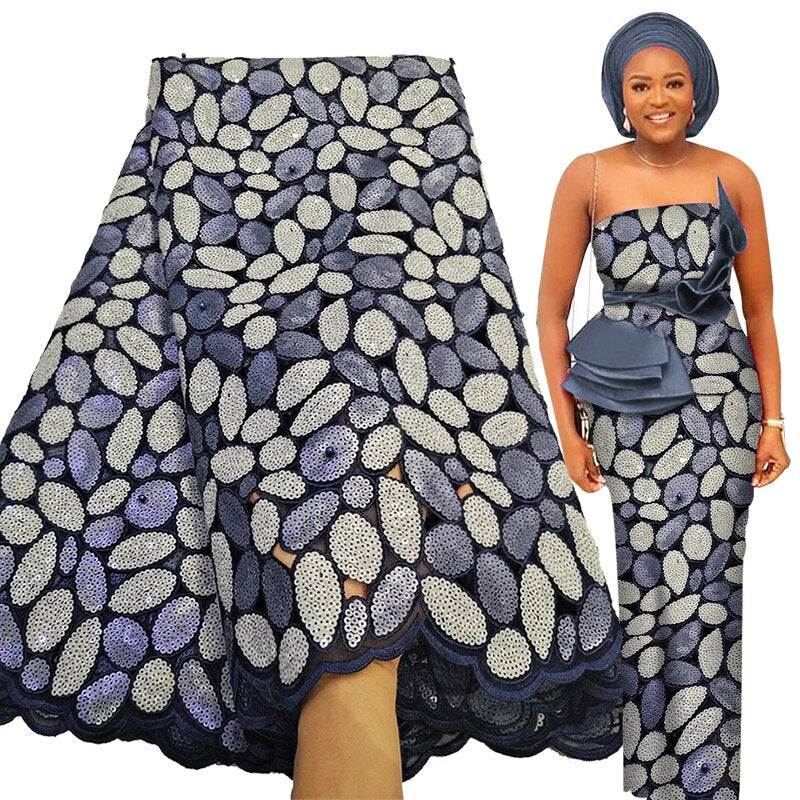 Pebble Print French Lace