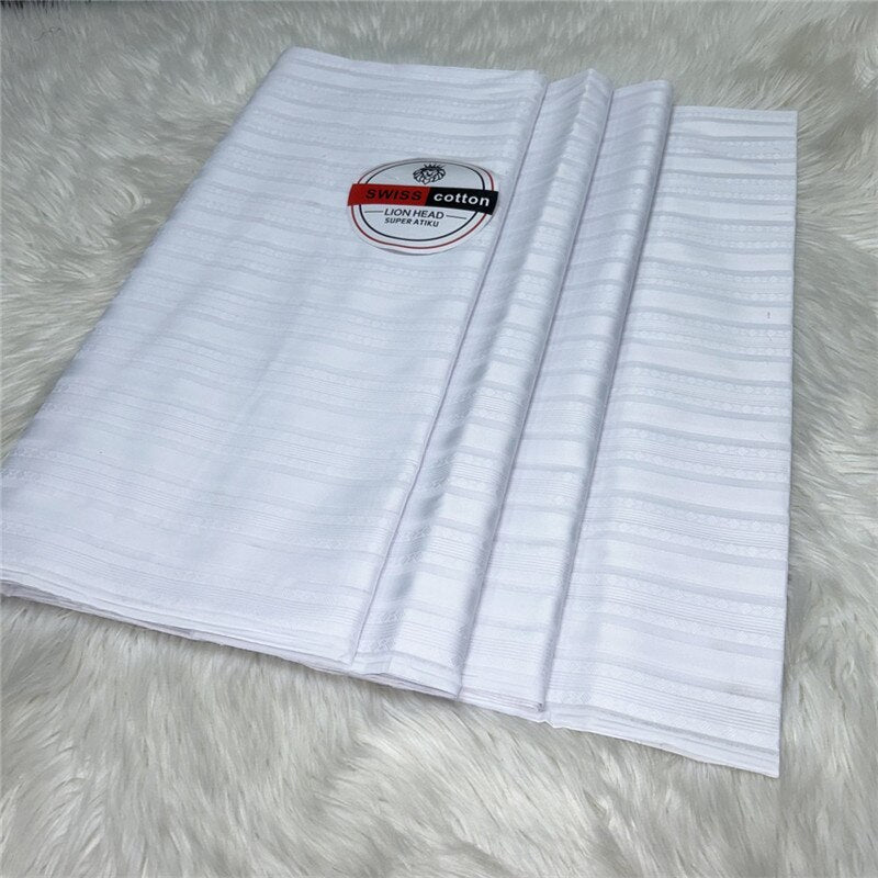 Atiku Fabric For Menswear Robe Dentelle Jacquard Brocade 5Yards