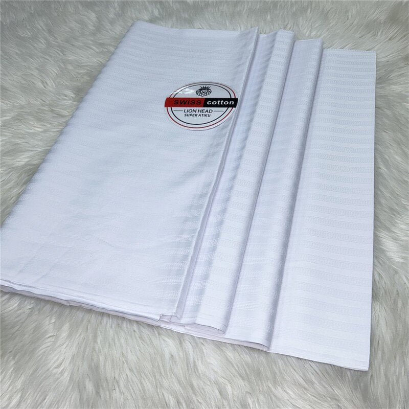 Atiku Fabric For Menswear Robe Dentelle Jacquard Brocade 5Yards