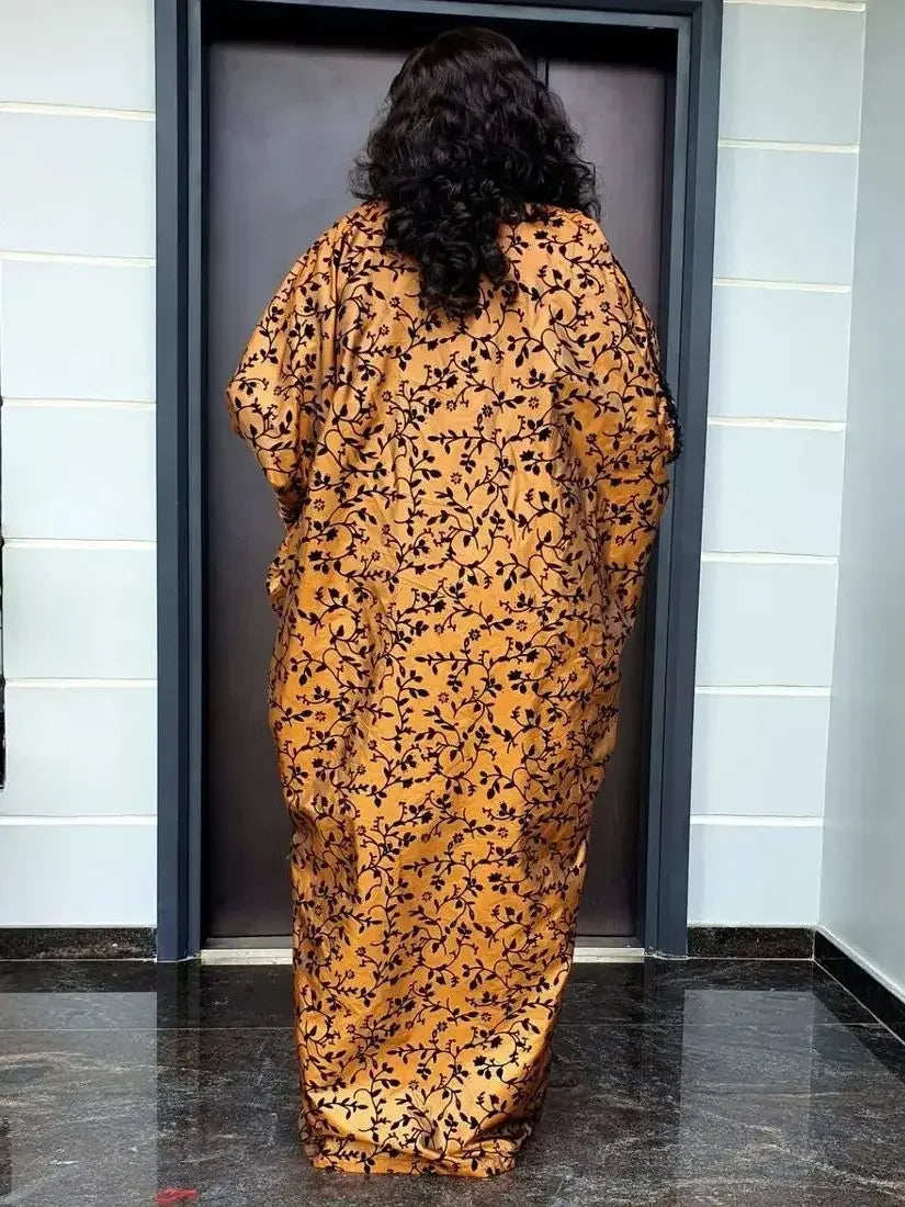 African Boubou Kaftan Dress – Luxury Abaya for Women Dubai Style, Evening Party Gown