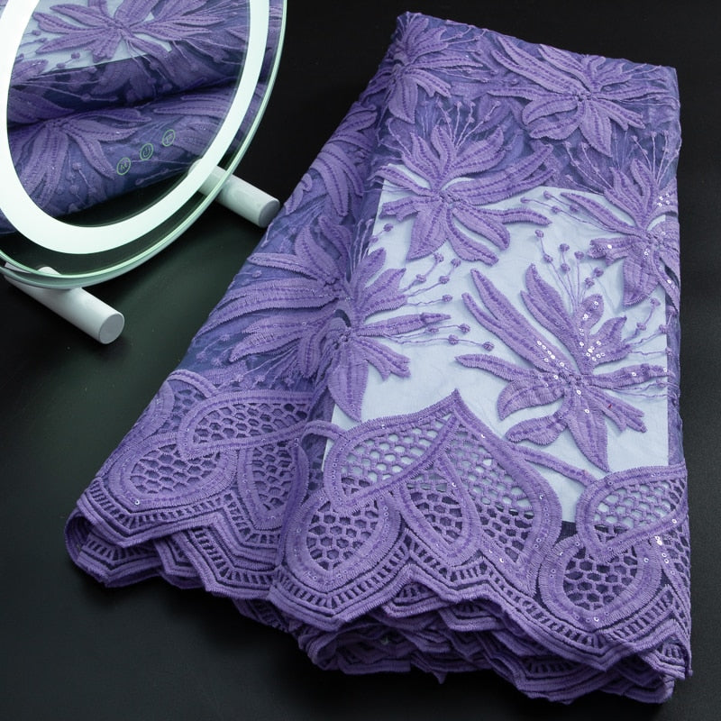 Lace Fabric With Sequins