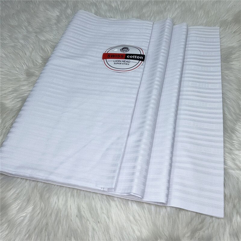 Atiku Fabric For Menswear Robe Dentelle Jacquard Brocade 5Yards