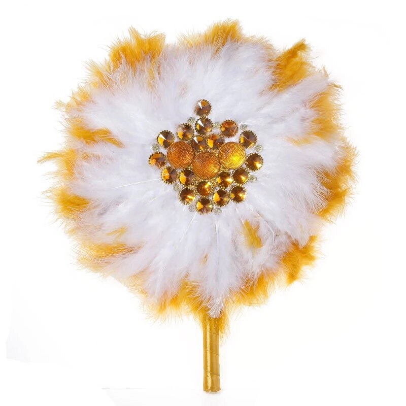 Turkey Feather Hand Fan
