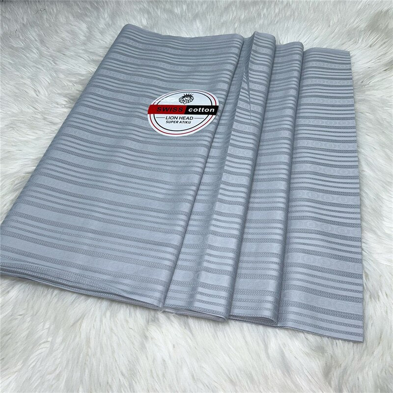 Atiku Fabric For Menswear Robe Dentelle Jacquard Brocade 5Yards