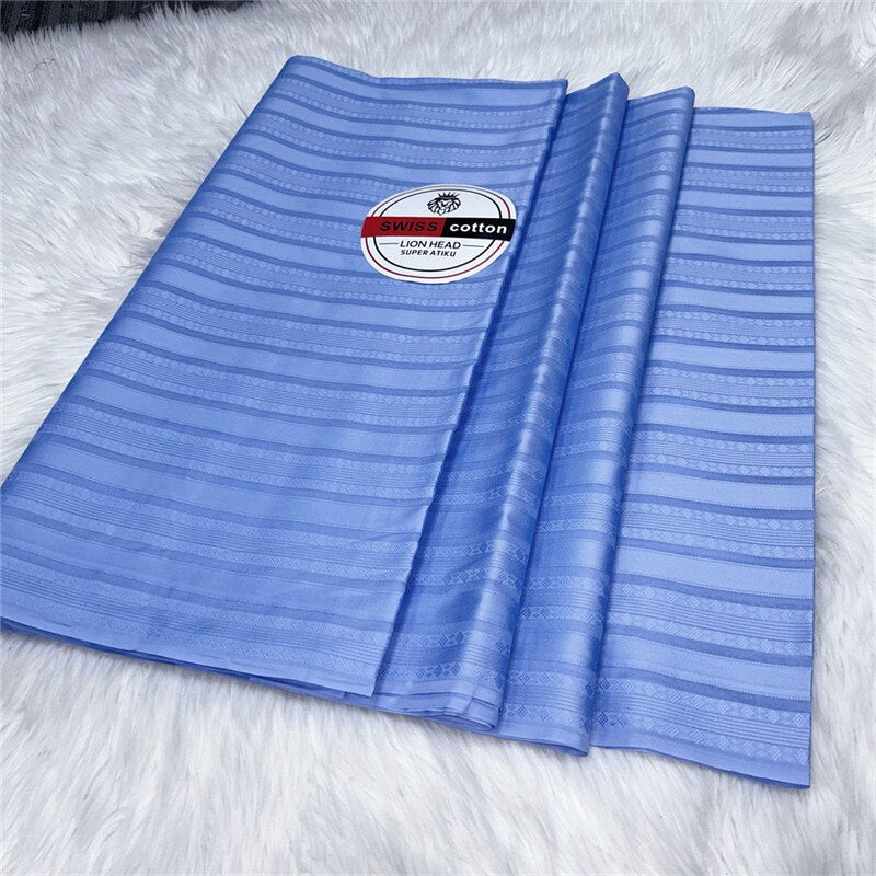 Atiku Fabric For Menswear Robe Dentelle Jacquard Brocade 5Yards