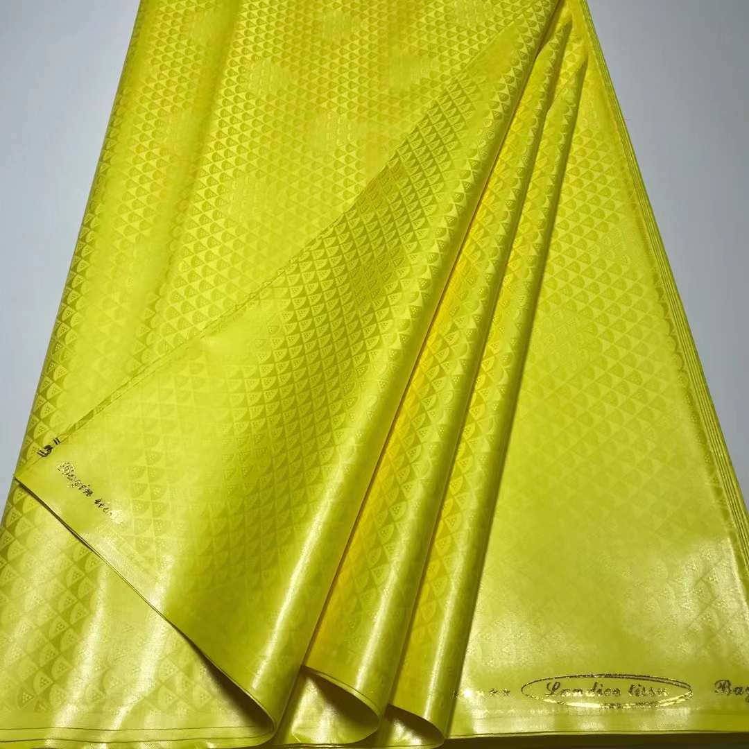 Top Quality Pure Cotton African Bazin Riche Fabric Atiku Tissu Africain Basin Sewing Guinea Brocade Fabric For Man & Woman 2022