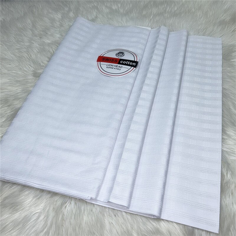 Atiku Fabric For Menswear Robe Dentelle Jacquard Brocade 5Yards