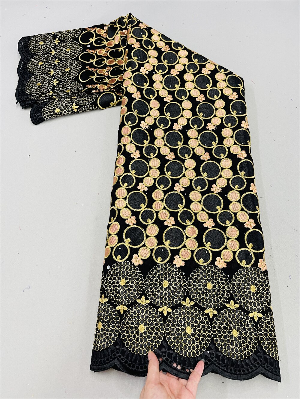 Lace Fabric With Stones