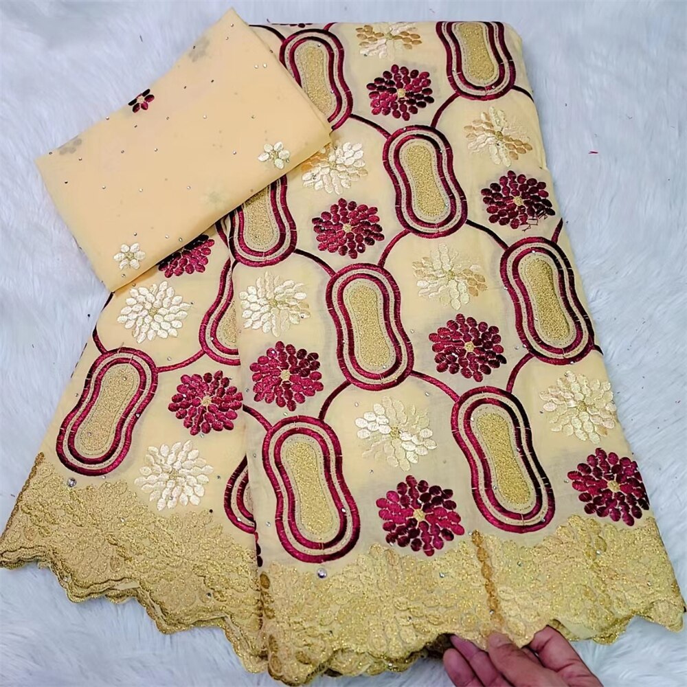 Lace Fabric Rhinestone 5 X 2 Yards