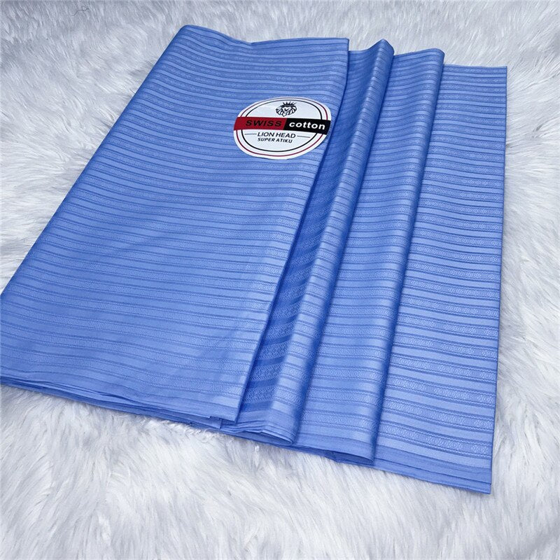 Atiku Fabric For Menswear Robe Dentelle Jacquard Brocade 5Yards