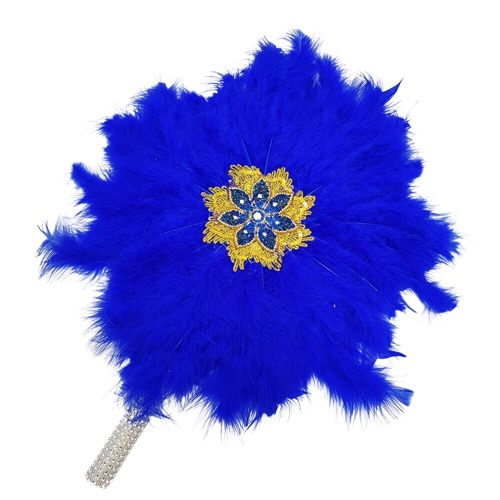 Feather Fan With Stones