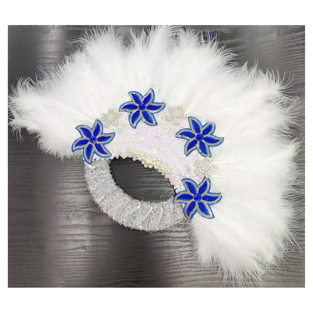 Feather Fan With Stones