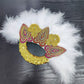 Feather Fan With Stones