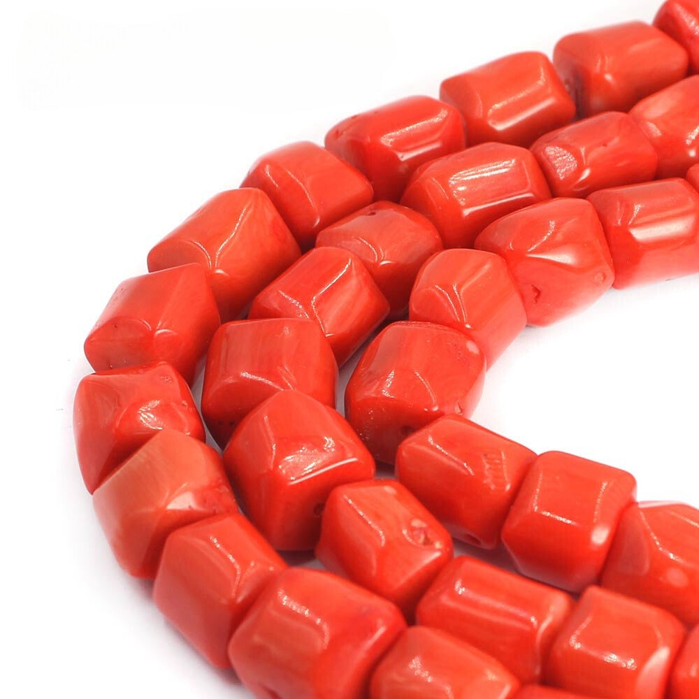 Jewelry Dubai 12-14mm Red / Coral Large Beads Strand 15"