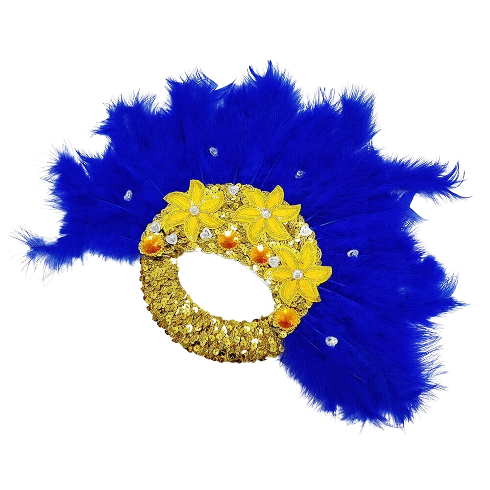 Feather Fan With Stones