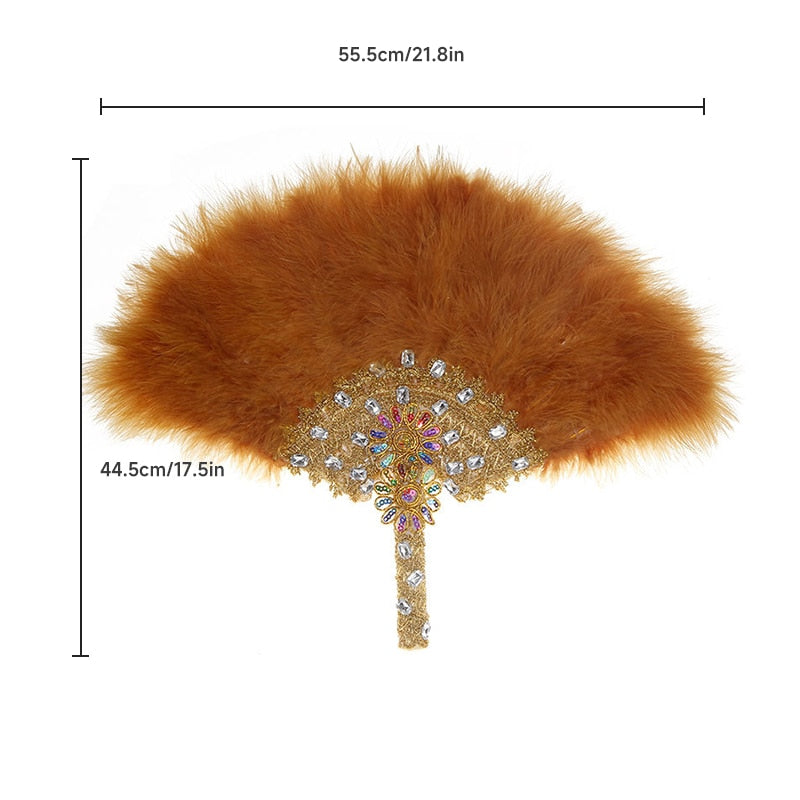 Ostrich Feather Fan
