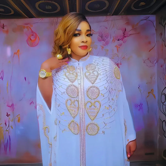 New summer kaftan abaya dress for African Muslim women, modest Islamic clothing for Ramadan and prayer