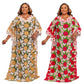 Tropical luxury kaftan dress for women, elegant resort wear with vibrant prints and flowy fabric
