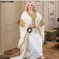 Gold Two-Piece Kaftan Abaya Set – Modest Luxury Dress