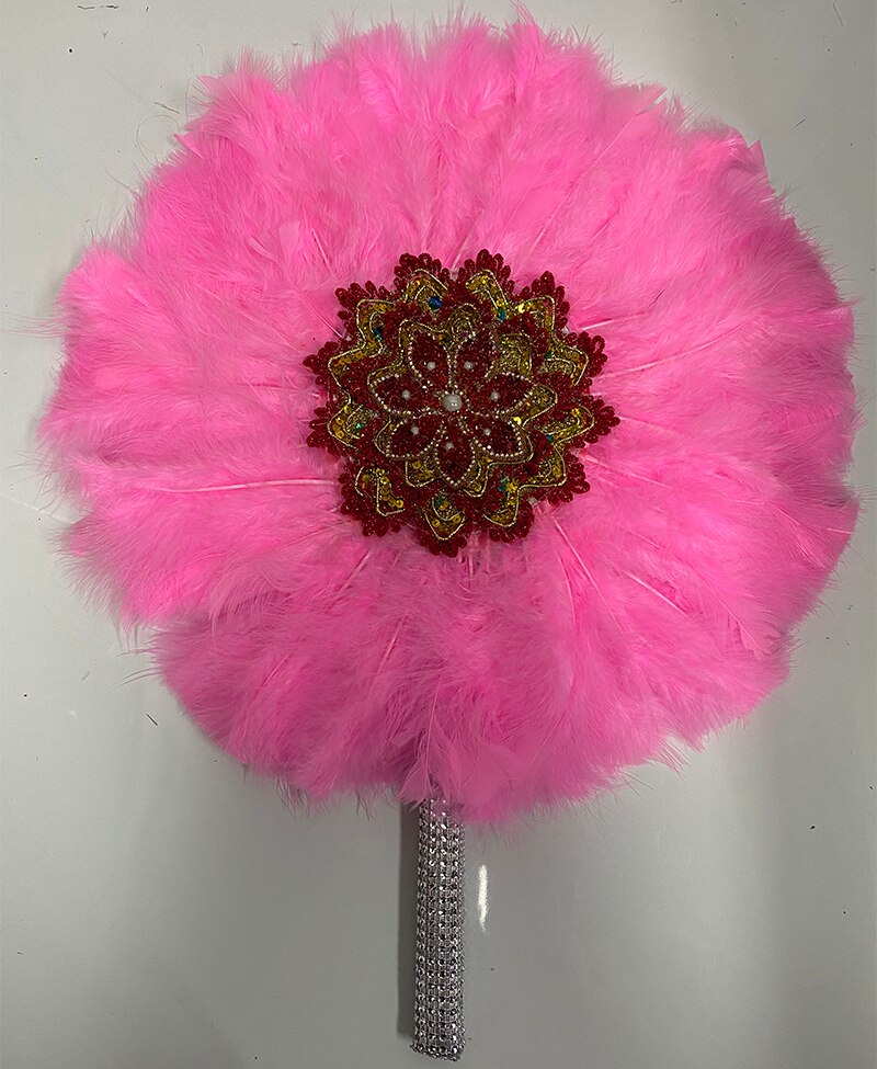 Turkey Feather Hand Fan