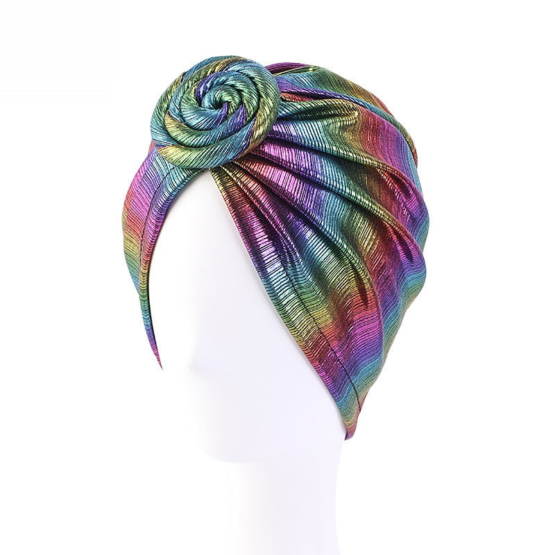 Bronzing retro turban