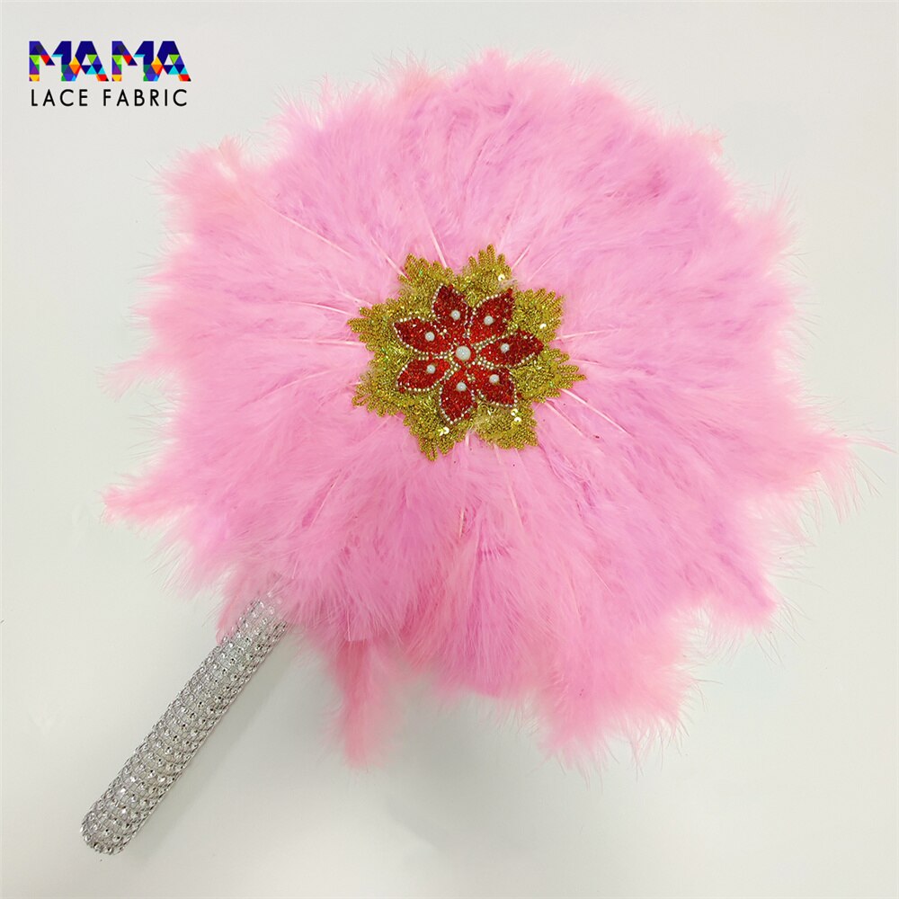 Feather Fan With Stones