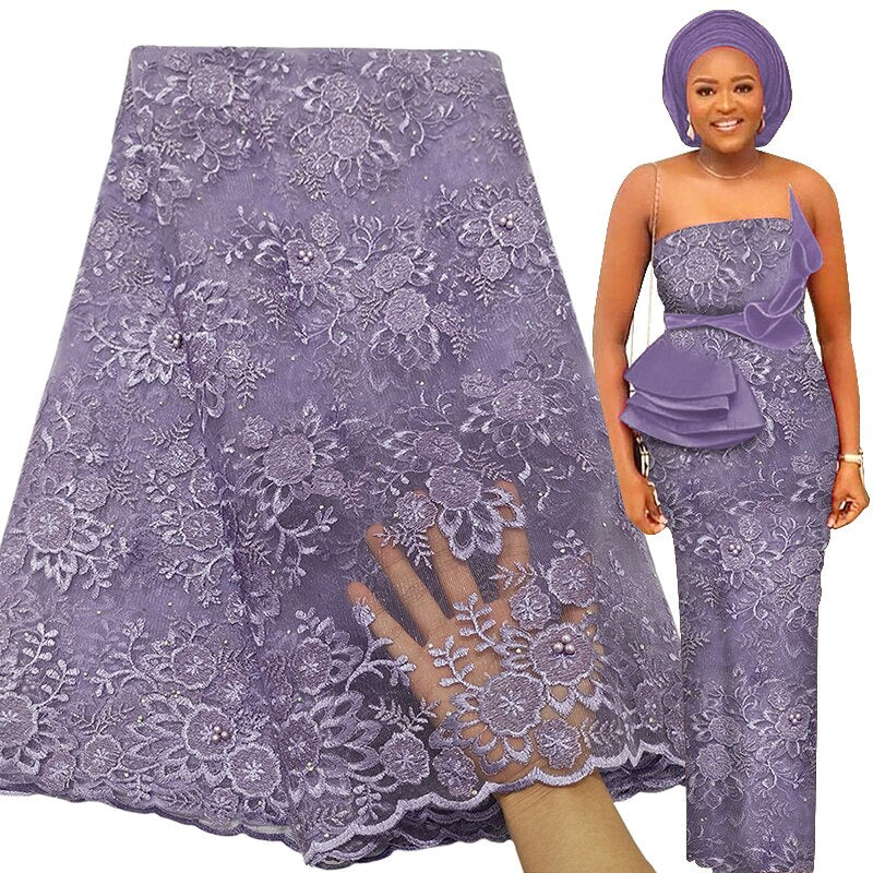 Embroidery Asoebi French Tulle Lace Material