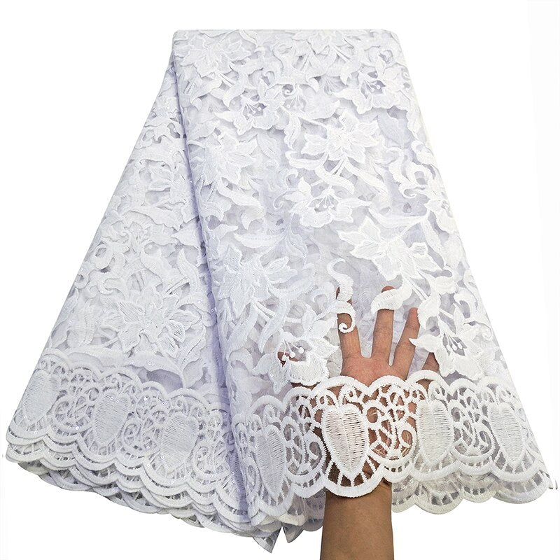 5 Yards Sequins Embroidery French Lace