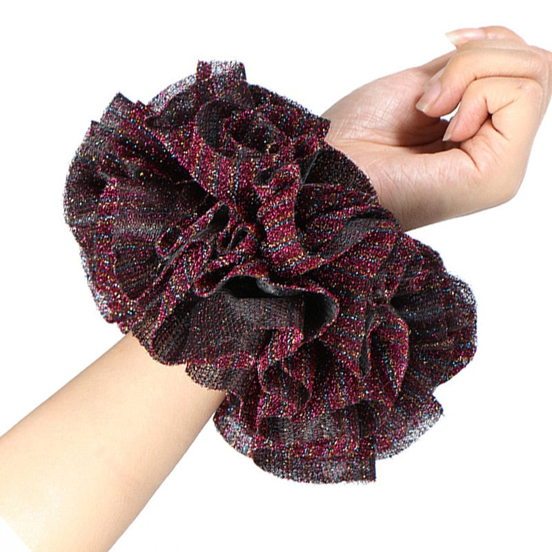 Satin Braided HeadBand With Sequins