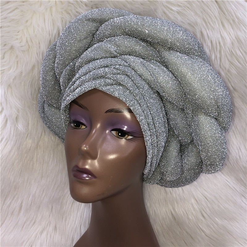 New Turban Cap Big Size Women Turban Cap For African Hats Nigerian Turban Gele best selling auto gele
