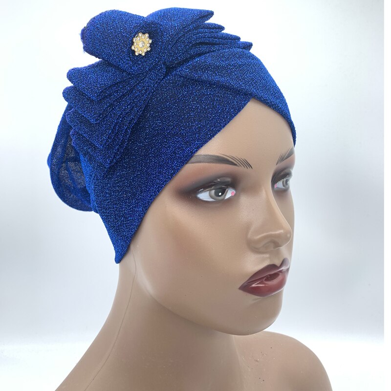 Shimmer Turban Cap