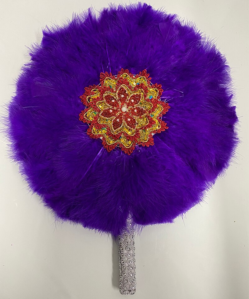 Turkey Feather Hand Fan