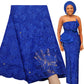 5 Yards High Nigerian Women Wedding Asoebi French Tulle Lace