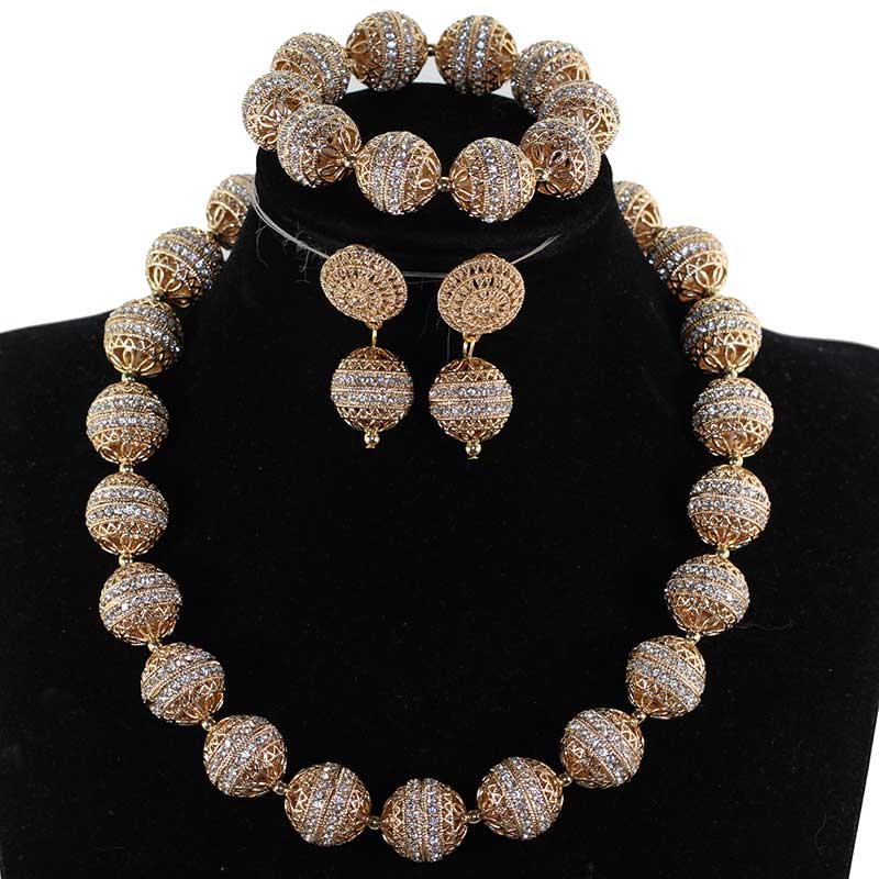 Silver/Gold Beads Jewelry