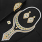 Double Layer Cubic Zircon Chokers Dubai Gold