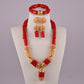 Orange Coral Jewelry Set