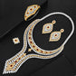 Double Layer Cubic Zircon Chokers Dubai Gold