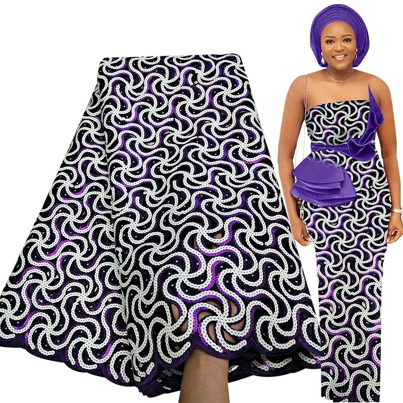 5 Yards Sequin Luxury Fabrics