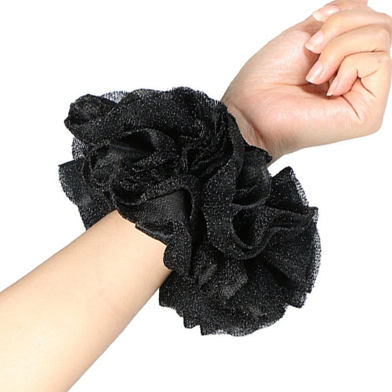 Satin Braided HeadBand With Sequins