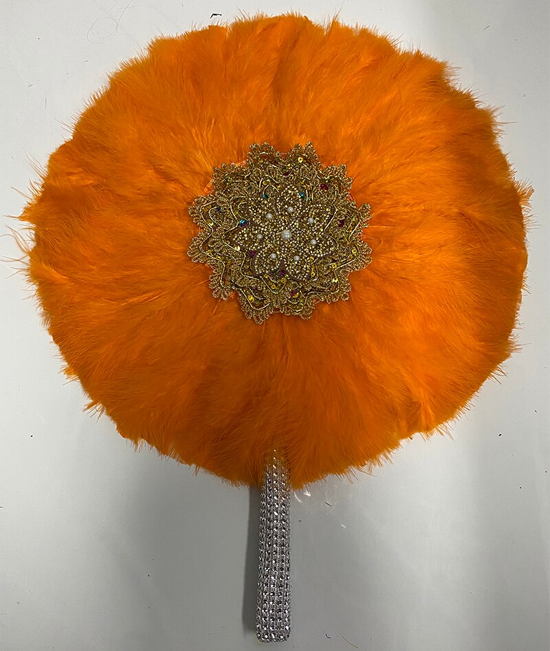 Turkey Feather Hand Fan