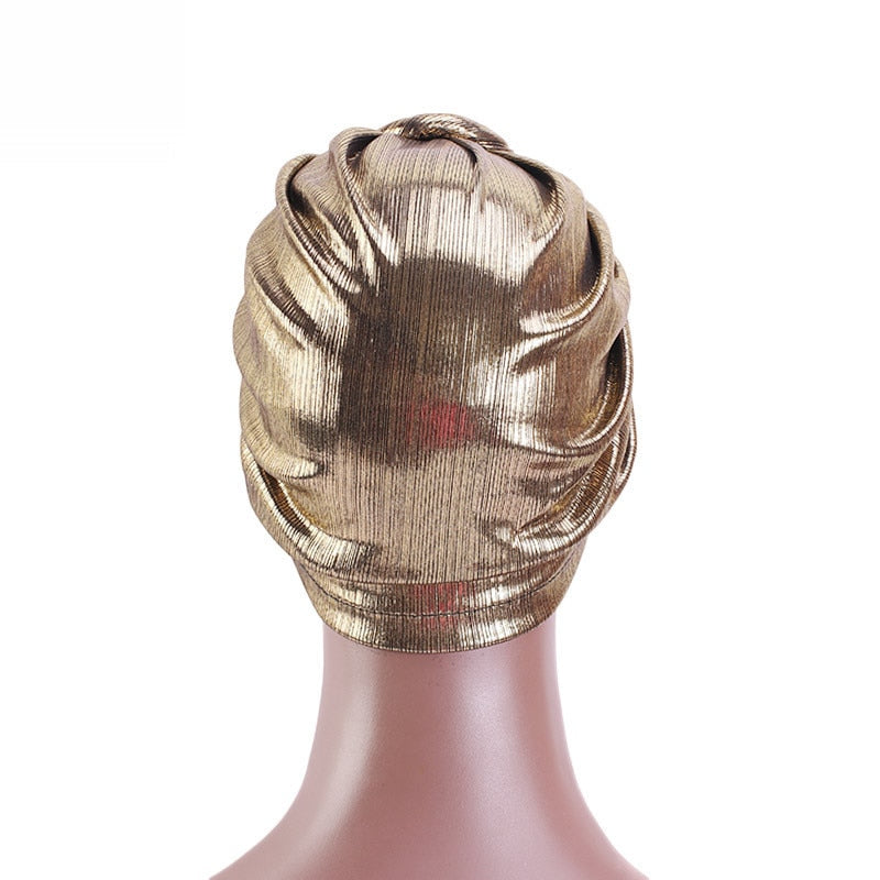 Bronzing retro turban