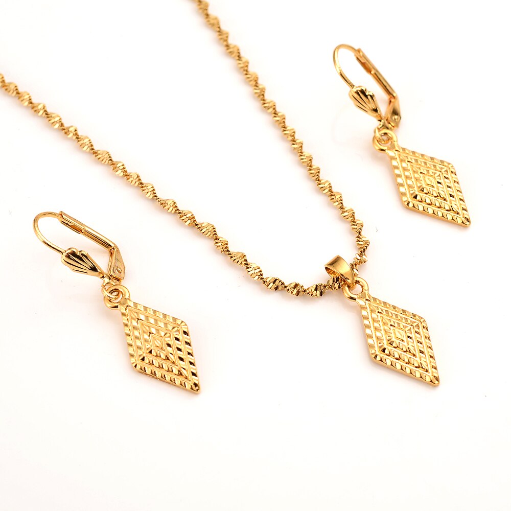 Geometric Square Jewelry Set