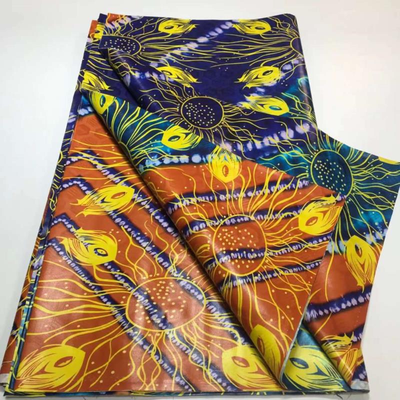 Top Quality Colorful Style African Bazin Riche Fabric Cotton Basin Sewing Guinea Brocade Tissu Africain Nigerian Atiku 5 Yards