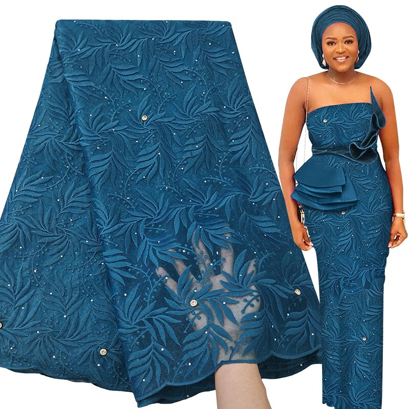 5 Yards High Nigerian Women Wedding Asoebi French Tulle Lace