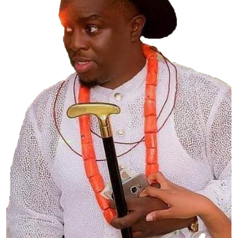 Jewelry Set Coral Men One Layer 100% Original Coral Beads Jewelry Set African Nigerian Necklace Set of Jewelry Wedding Necklace
