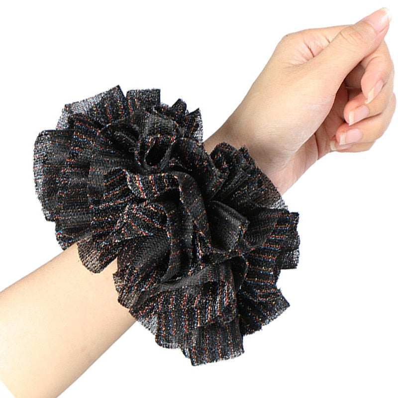 Satin Braided HeadBand With Sequins
