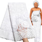 Elegant White Lace Fabric 5 Yards French Tulle Laces