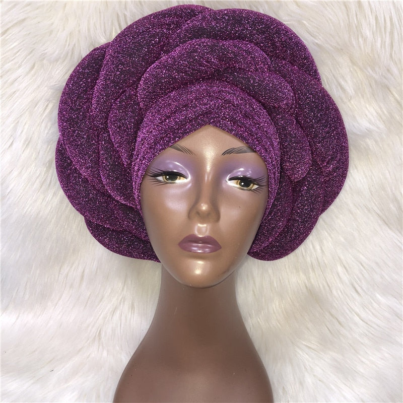 New Turban Cap Big Size Women Turban Cap For African Hats Nigerian Turban Gele best selling auto gele